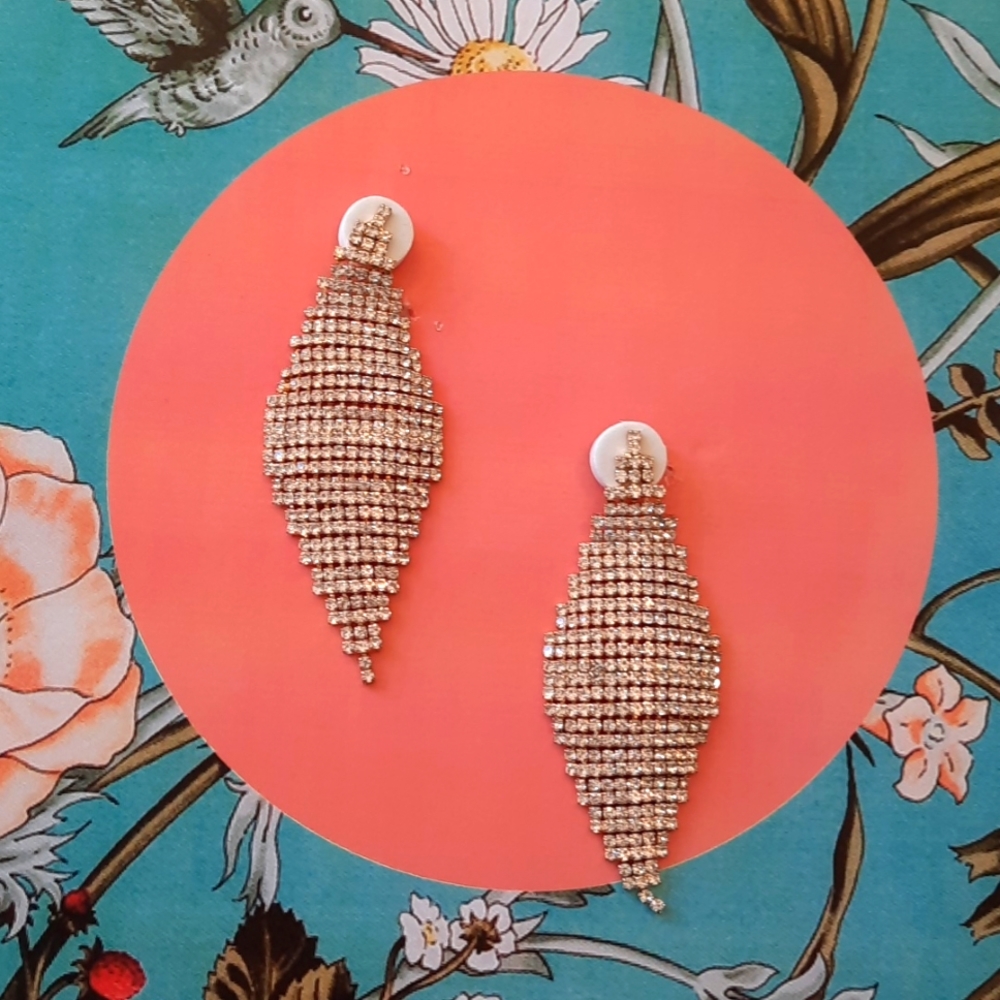 Gorgeous Sparkling Rhinestone Drop Earrings